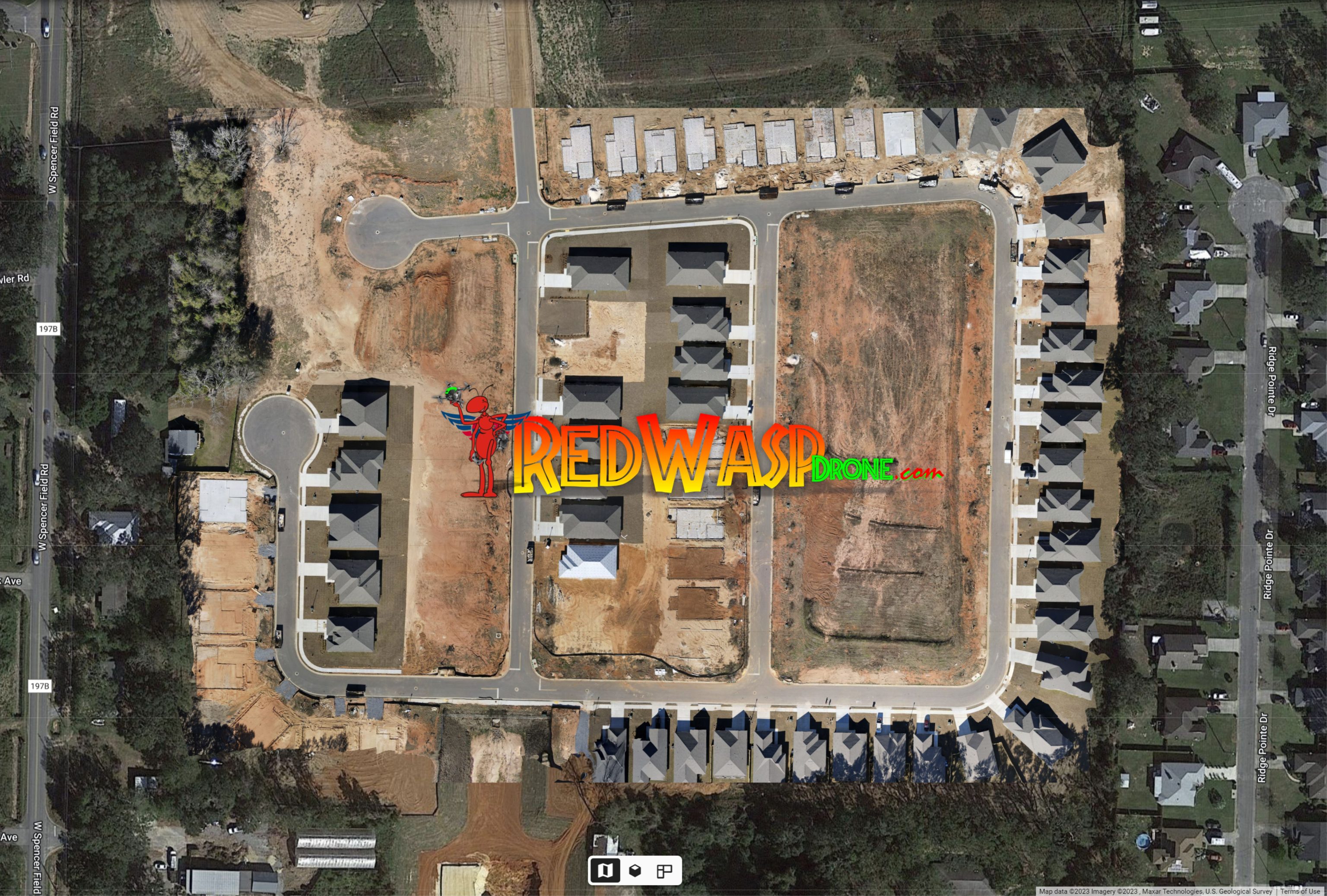 Construction Aerial Survey Services in Pensacola Area by RedWasp Drone