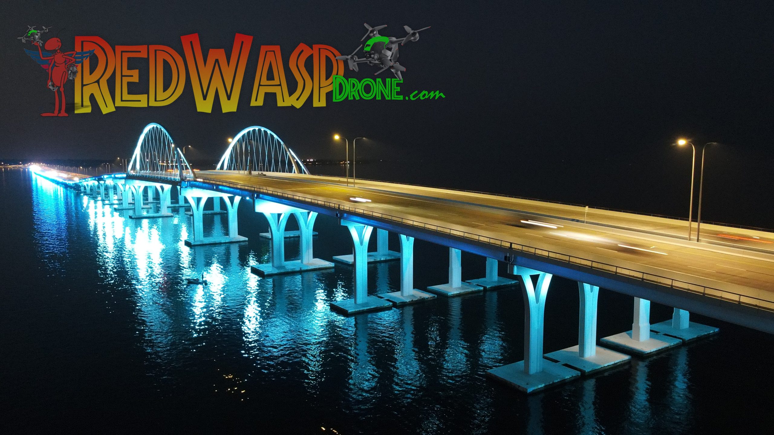 Pensacola Gulf Breeze Bridge taken with a DJI Mavic Air 2 on October 2, 2023