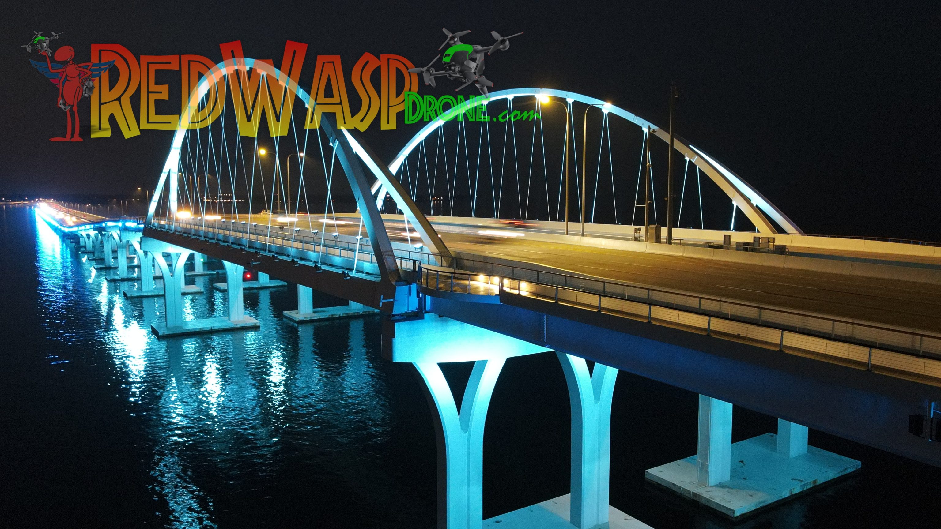 Pensacola Gulf Breeze Bridge taken with a DJI Mavic Air 2 on October 2, 2023