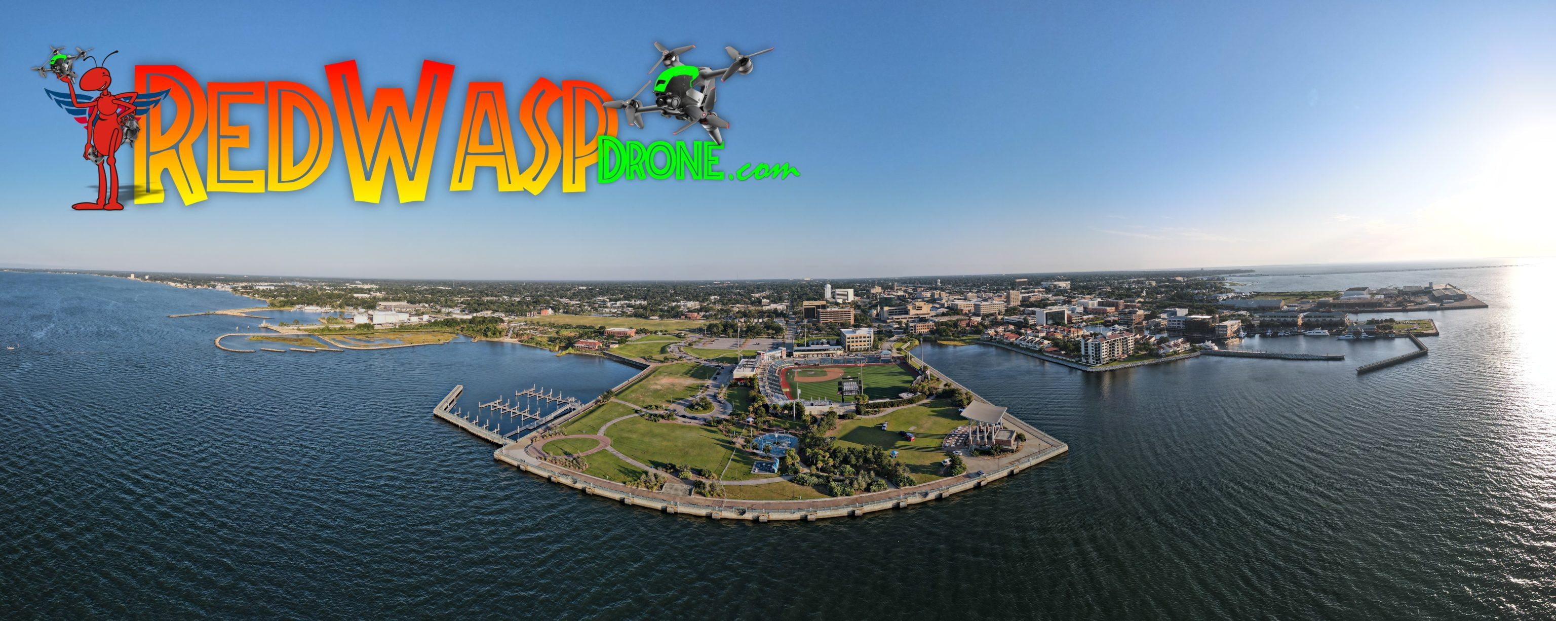 Blue Wahoos Aerials, RedWaspDrone Captures, Pensacola Aerials, Stunning Stadium Shots, Aerial Photography Masterpieces, Elevated Perspective, Drone Artistry, Birds Eye View, Baseball From Above, Spectacular Drone Shots,
